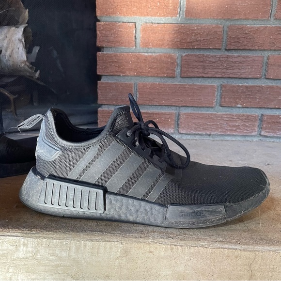 ADIDAS NMD_R1 SHOES. Core Black / Core Black / Core Black. Size: 10.5. - Picture 2 of 9
